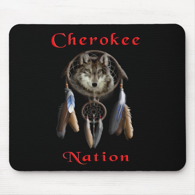 Alfombrilla De Ratón Camiseta de Cherokee Nation (Frente)