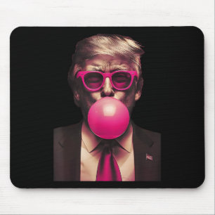 Alfombrilla De Ratón Camiseta de chicle Trump gafas rosadas Vota Presid