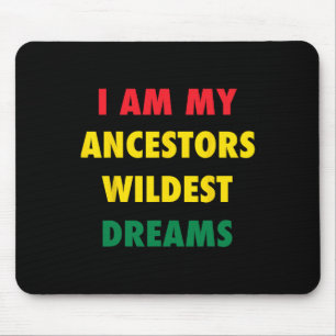 Alfombrilla De Ratón Camiseta de citas de colores africanos del mes de