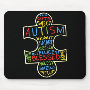 Alfombrilla De Ratón Camiseta de Conciencia del Autismo Pieza de Rompec