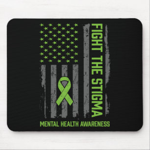 Alfombrilla De Ratón Camiseta de Conciencia sobre la Salud Mental Lucha