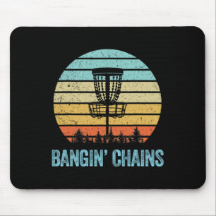 Alfombrilla De Ratón Camiseta de Disc Golf Divertida Cadenas Retro Disc