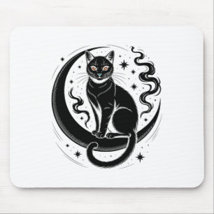 Alfombrilla De Ratón Camiseta de espiritualidad yoga flor de loto gato 