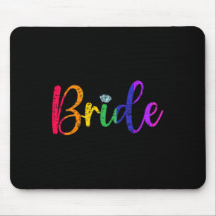 Alfombrilla De Ratón Camiseta de fiesta de boda gay lesbiana Lgbt novia