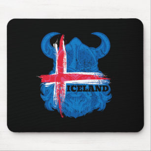 Alfombrilla De Ratón Camiseta de fútbol con bandera de Islandia Fan de 