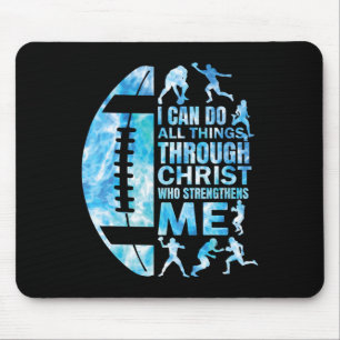 Alfombrilla De Ratón Camiseta de fútbol cristiana mujeres chicos hombre