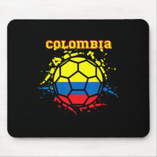 Alfombrilla De Ratón Camiseta de fútbol de Colombia bandera colombiana 
