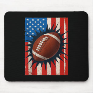 Alfombrilla De Ratón Camiseta de fútbol de la bandera americana 4 de ju