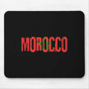 Alfombrilla De Ratón Camiseta de fútbol de Marruecos bandera marroquí p