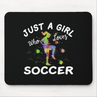 Alfombrilla De Ratón Camiseta de fútbol linda para niñas solo una niña