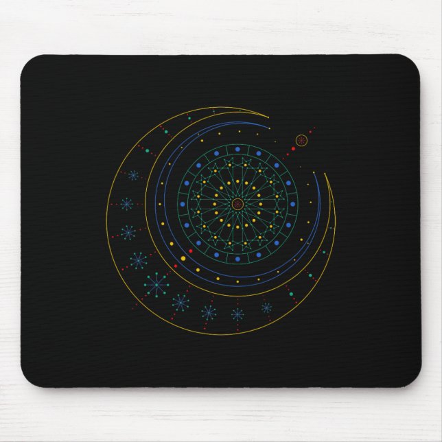 Alfombrilla De Ratón Camiseta de Geometría Sagrada  (Frente)