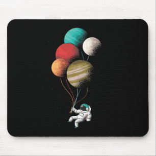 Alfombrilla De Ratón Camiseta de globos astronautas