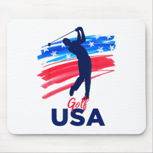 Alfombrilla De Ratón Camiseta de hombre de golf de EE. UU. Apoya la cam