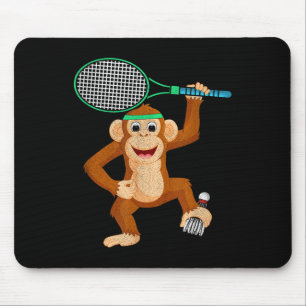Alfombrilla De Ratón Camiseta de humor deportivo de animal chimpancé de