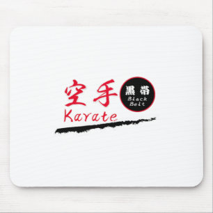 Alfombrilla De Ratón Camiseta de Karate Cinturón Negro