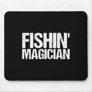 Alfombrilla De Ratón Camiseta de mago pescador divertida pesca