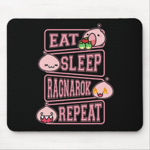 Alfombrilla De Ratón Camiseta de meme de jugador de Ragnarok Poring Eat