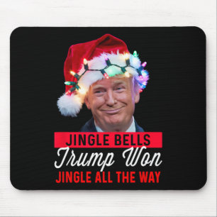Alfombrilla De Ratón Camiseta de Navidad de Trump Jingle Bells Divertid