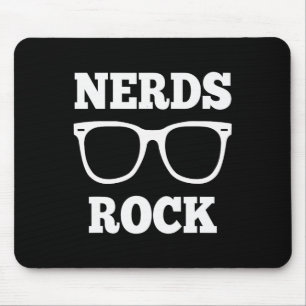 Alfombrilla De Ratón Camiseta de nerds rock gamer geek divertida camise