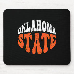 Alfombrilla De Ratón Camiseta de Oklahoma State.retro Diseño angustiado