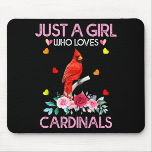 Alfombrilla De Ratón Camiseta de pájaro cardenal para mujeres solo una