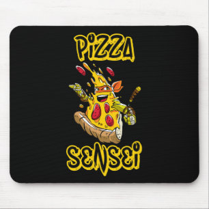 Alfombrilla De Ratón Camiseta de Pizza Pizza Sensei Divertido Regalo pa
