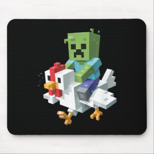 Alfombrilla De Ratón Camiseta de pollo Jock para niños Pixel Art Gamer 