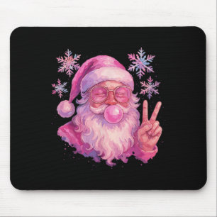 Alfombrilla De Ratón Camiseta de Santa soplando burbujas de chicle Nk,