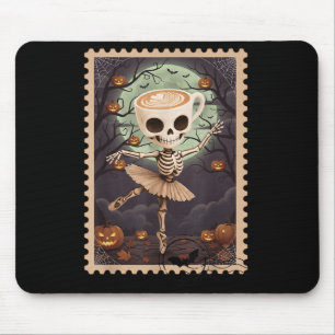 Alfombrilla De Ratón Camiseta de sello postal de Cappuccina de Hallowee