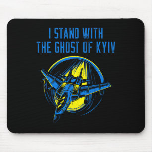 Alfombrilla De Ratón Camiseta de Ucrania – Piloto As I Stand With The G