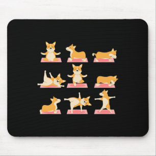 Alfombrilla De Ratón Camiseta de yoga de Corgi - perro Corgi de yoga en
