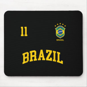 Alfombrilla De Ratón Camiseta Deportiva Equipo Brasileño de Fútbol Núme