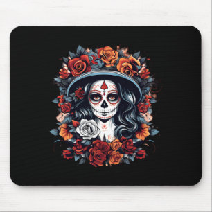 Alfombrilla De Ratón Camiseta Día De Los Muertos Mujer La Catrina Día D