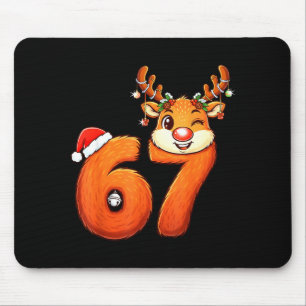 Alfombrilla De Ratón Camiseta Divertida 67 Reno Navidad Seis Siete Meme