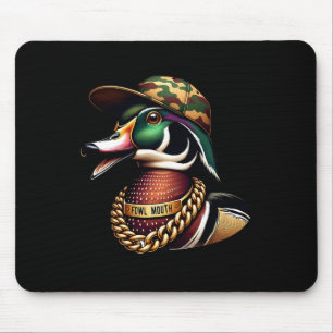 Alfombrilla De Ratón Camiseta Divertida de Cazador de Patos Boca Soez C