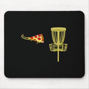 Alfombrilla De Ratón Camiseta divertida de frisbee de golf de pizza reg