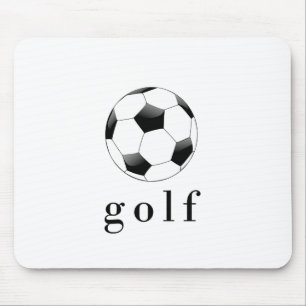 Alfombrilla De Ratón Camiseta divertida de fútbol golf