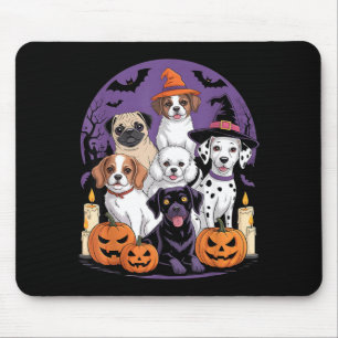 Alfombrilla De Ratón Camiseta divertida de Halloween de perro fantasma 