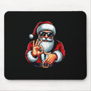 Alfombrilla De Ratón Camiseta divertida de Navidad de Santa Claus para 
