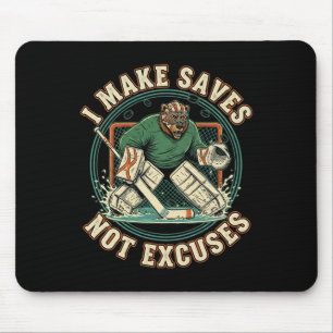 Alfombrilla De Ratón Camiseta Divertida de Portero de Hockey 'Hago Salv