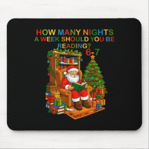 Alfombrilla De Ratón Camiseta divertida de Santa leyendo 67 Meme Navida