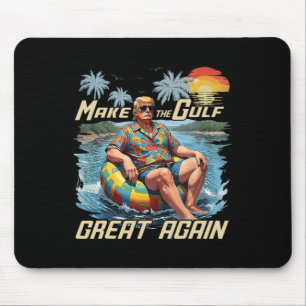 Alfombrilla De Ratón Camiseta Divertida de Trump Haz que el Golfo sea G