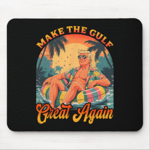 Alfombrilla De Ratón Camiseta Divertida de Trump Haz que el Golfo sea G