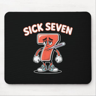 Alfombrilla De Ratón Camiseta divertida Sick Seven Meme seis siete _5