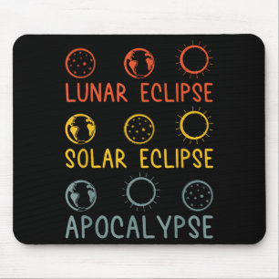Alfombrilla De Ratón Camiseta Eclipse Lunar Solar Apocalipsis Celestial