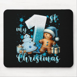 Alfombrilla De Ratón Camiseta elegante de Navidad para niños con acuare