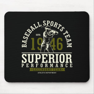 Alfombrilla De Ratón Camiseta Equipo Deporte Béisbol Estd 1946 