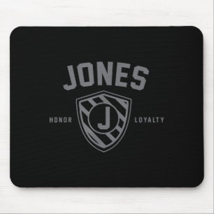Alfombrilla De Ratón Camiseta Escudo Familia Jones Apellido Cresta Coin