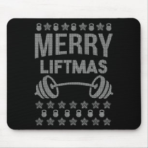 Alfombrilla De Ratón Camiseta Feliz Levantamiento Navideño _ Camisetas