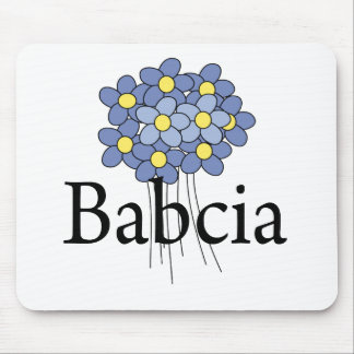 Alfombrilla De Ratón Camiseta Flor Azul Bonita Babcia
